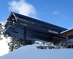 6er Sesselbahn in La Léchère, Frankreich