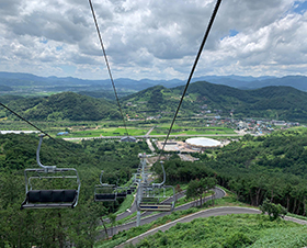 Fixe 4er Sesselbahn in Cheong Do, Südkorea