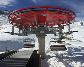 Fixe 4er Sesselbahn in Corvatsch, Schweiz