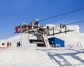 Fixe 4er Sesselbahn in Kirovsk, Russland