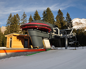 Fixe 4er Sesselbahn in Lenzerheide, Schweiz