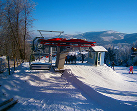 Fixe 4er Sesselbahn in Lustyk, Polen