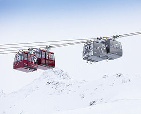 Funitel in Val Thorens, Frankreich
