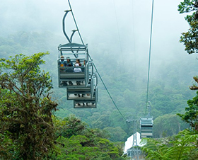 Gruppenbahn in Monteverde, Costa Rica