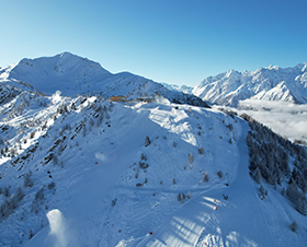 Kuppelbarer 6er Sessellift in La Pasay Verbier, Schweiz