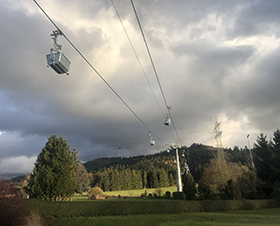 Materialseilbahn in Dotternhausen, Deutschland