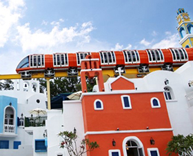 Monorail in E-Da World, Taiwan