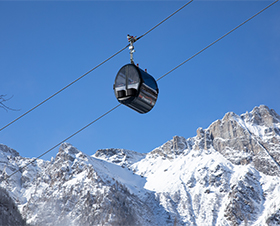 Grüsse von der neuen Gondelbahn in San Domenico, Italien
