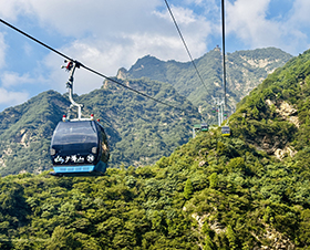 Opening of the cableway on Mount Shao Hua