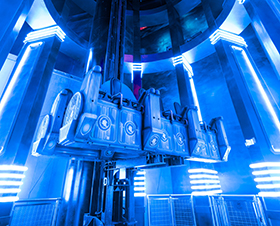 Annual maintenance of the drop tower in Doha