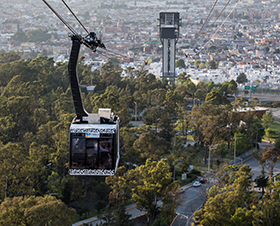 Pendelbahn in Puebla, Mexiko