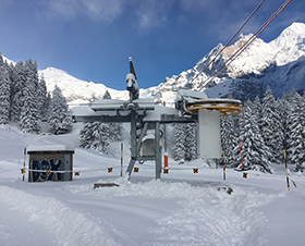 Téléski à Wittenen, Suisse