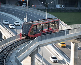 Standseilbahn in Vadistanbul, Türkei