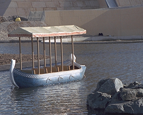 Tow Boat Ride in Belantis Park, Deutschland